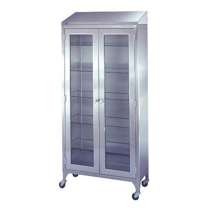 Instrument Supply Cabinet Stainless Steel Shelves Meridian Medline